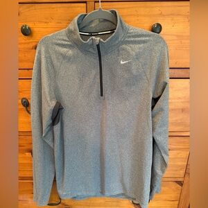 Nike Gray Quarter-Zip Pullover